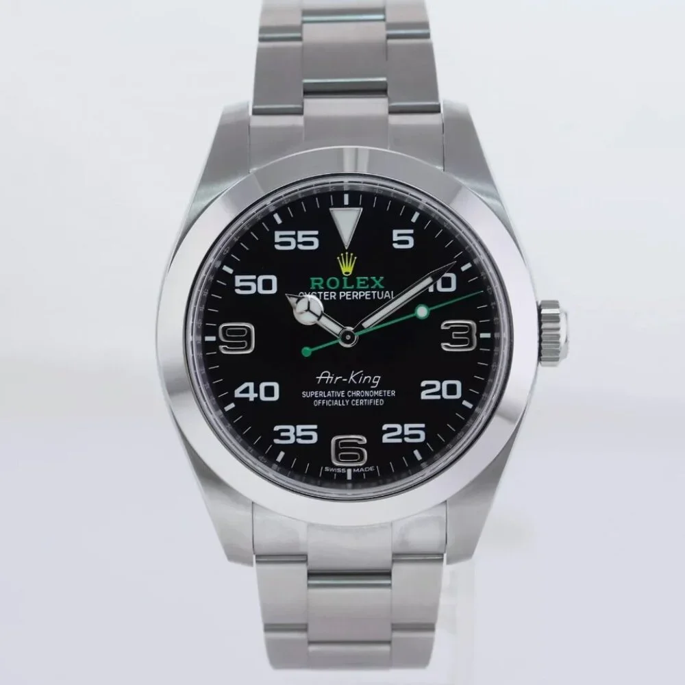 Men's Rolex Mint 40mm Air King Watch BOX TAGS